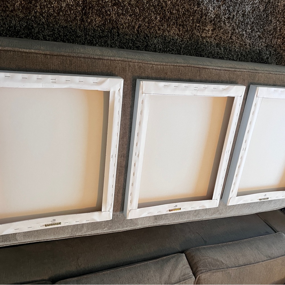 3 Piece Canvas set of 3 Elephants and babies - 16 x 20 x 1.5 - Picture 5 of 6